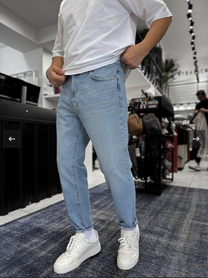 Jeans boyfreind-bleu delave